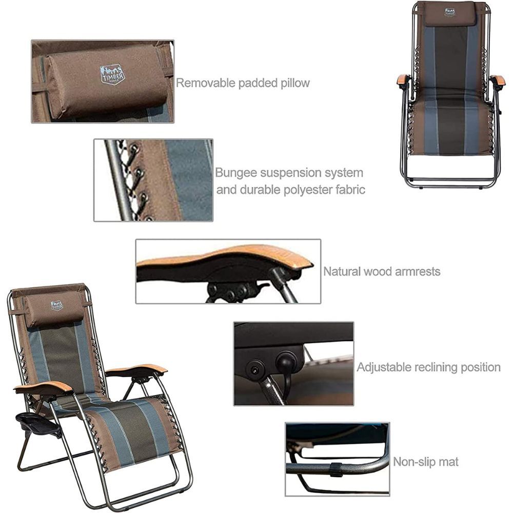 Timber Ridge Zero Gravity Chair Features