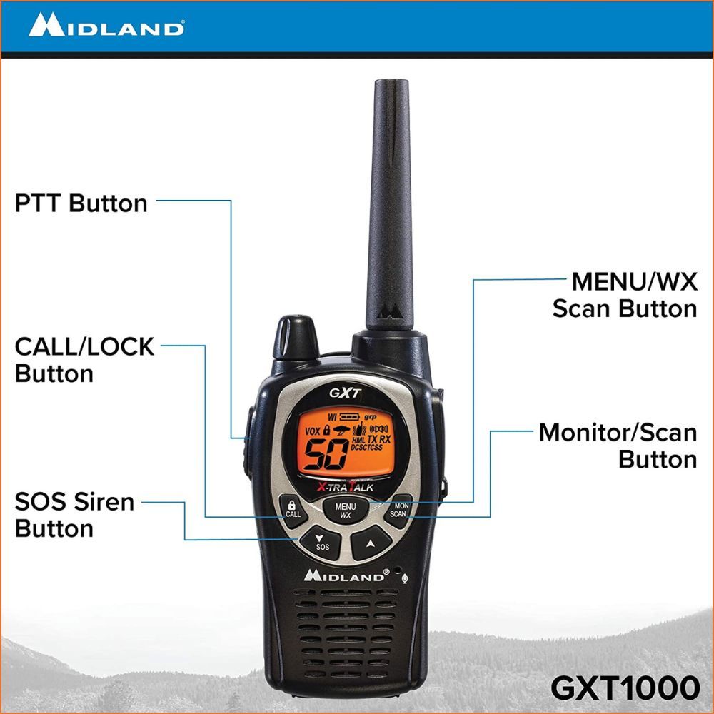 Midland GXT1000VP4 Two-Way Radio