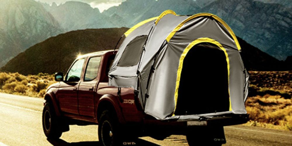 a truck bed tent.