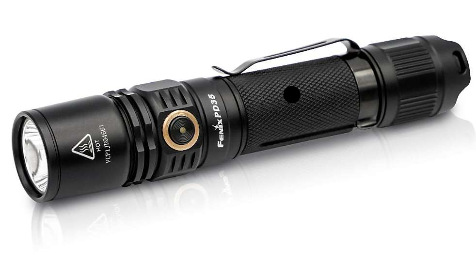 A modern Fenix flashlight