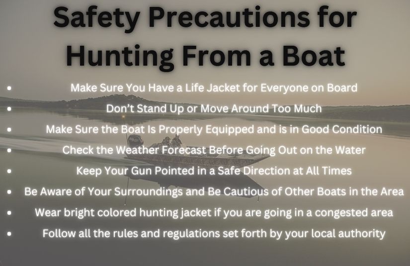 Safety Precautions to Take When Hunting From a Boat