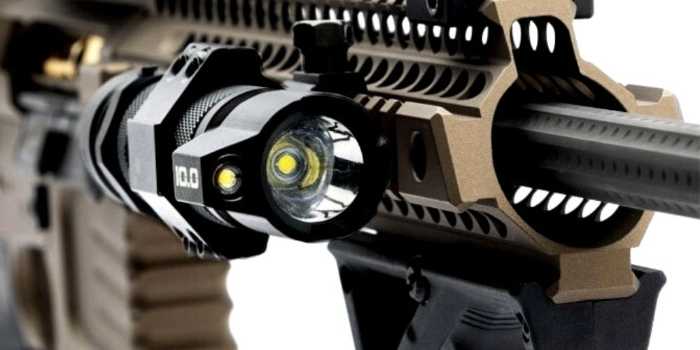 Mounting a Hunting Flashlight on a rifle.