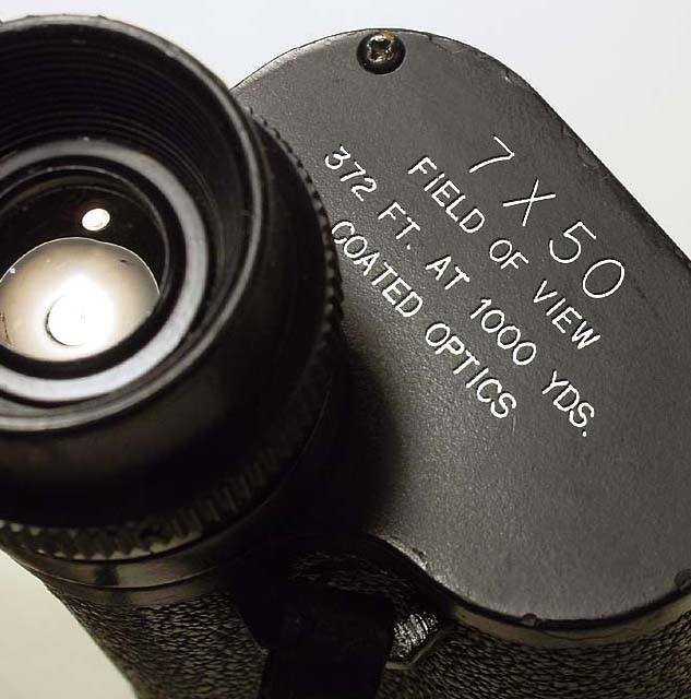 Numbers on a binocular.