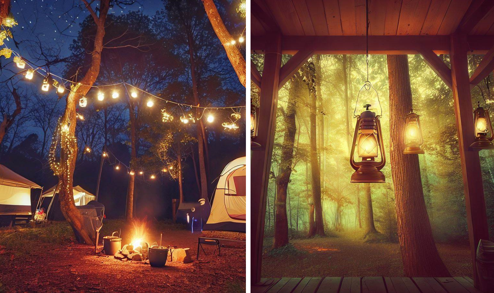 Creative Campsite Lighting Ideas