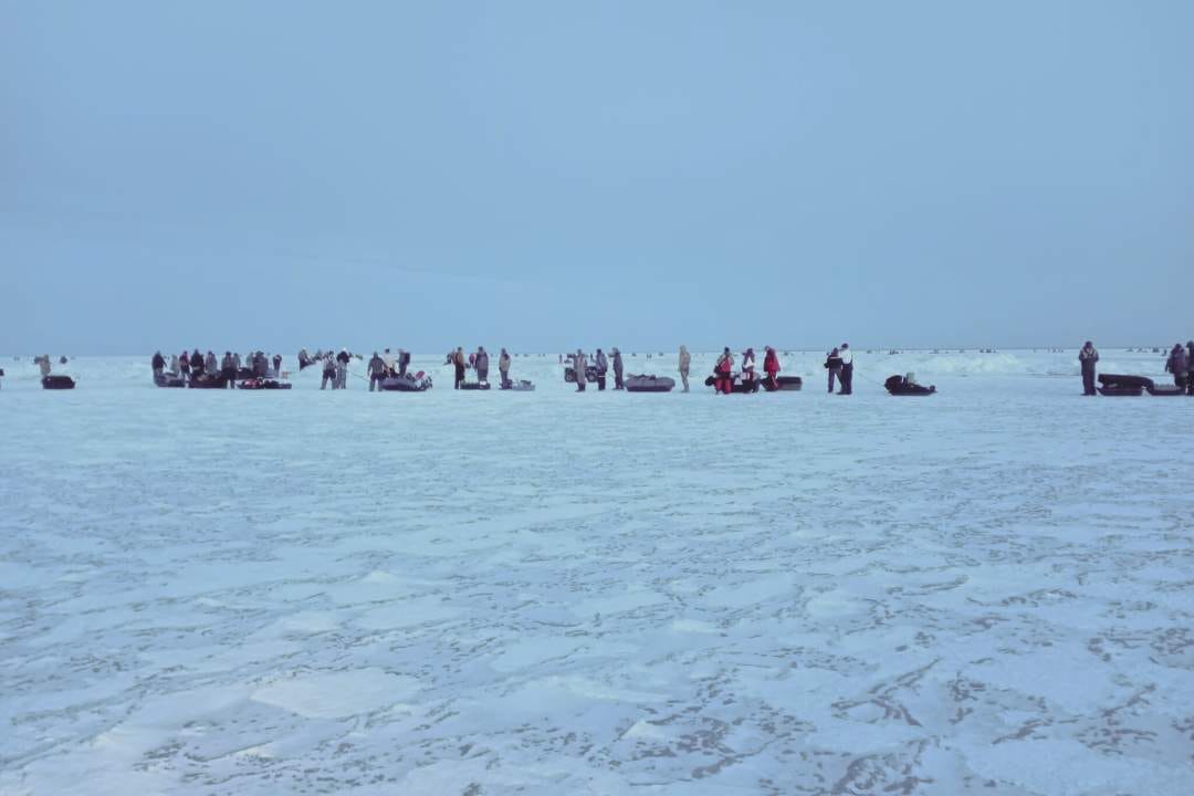 Ice Fishing with Friends