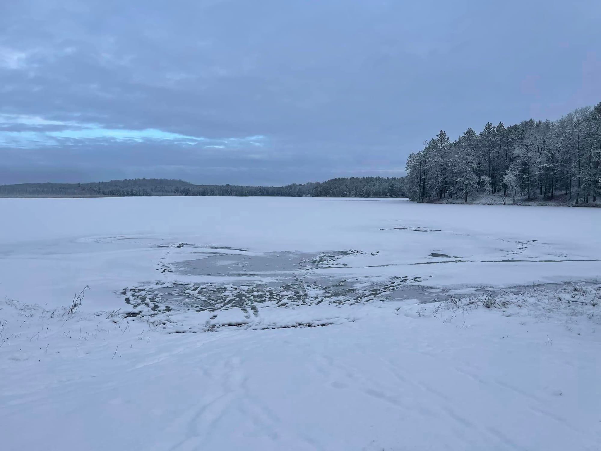 Big Stone Lake In January