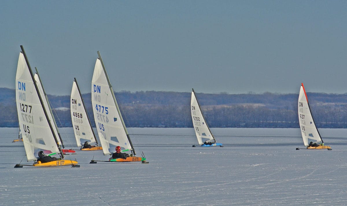Ice Boats on Lake Winnebago