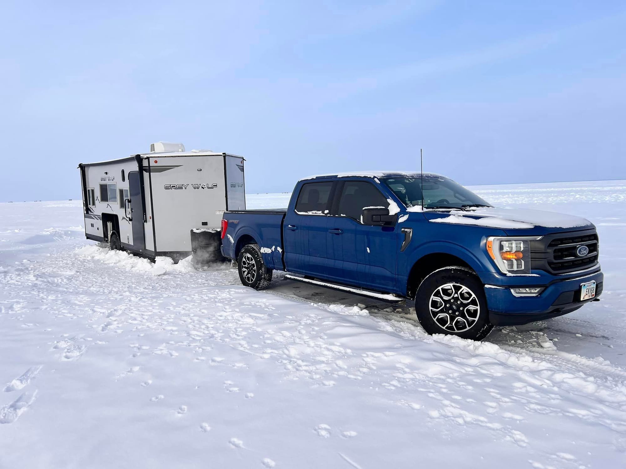 A portable ice house is  a great option for a weekend ice fishing trip