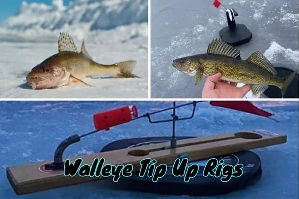 Ice Fishing Walleye with Tip Ups